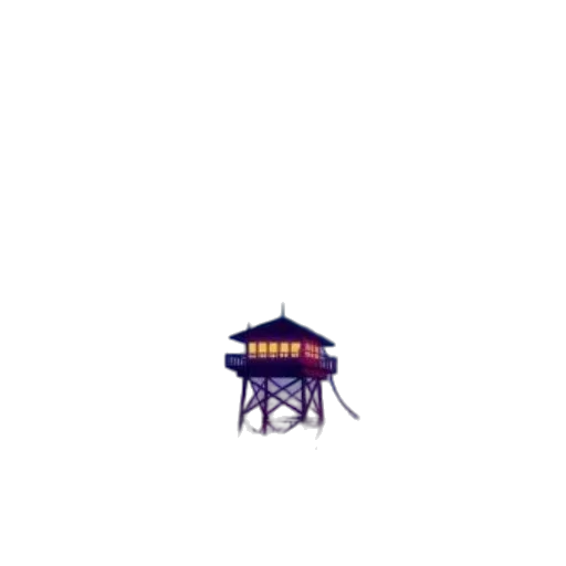 umbrella, building, hat, robot transparent PNG cut-out