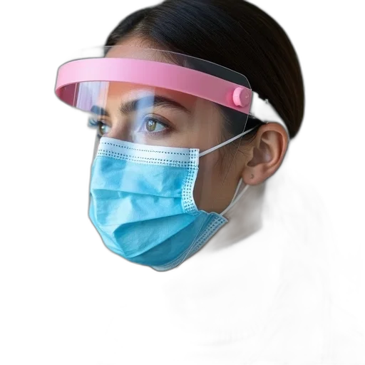 mask, staff, face, vaporwave transparent PNG cut-out