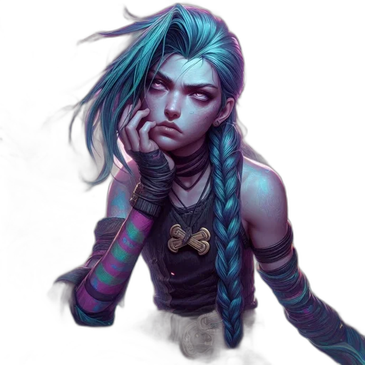 cyberpunk, fantasy art, concept art, comic book art transparent PNG cut-out