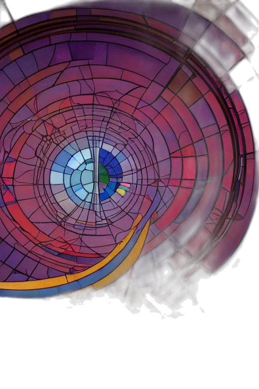3d render, concept art, outer space, colorful transparent PNG cut-out