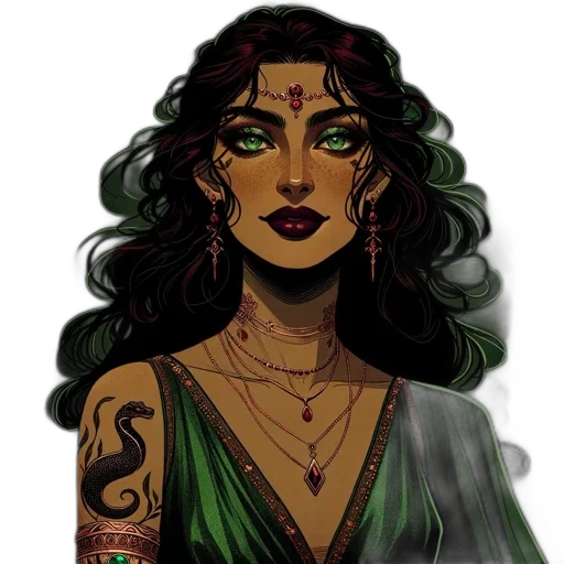 jewelry, fantasy art, comic book art, concept art transparent PNG cut-out