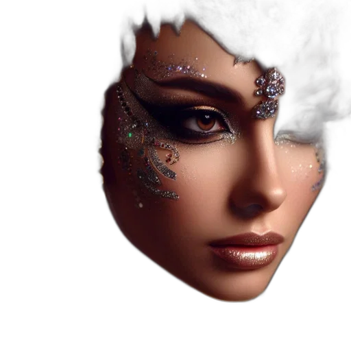 face, jewelry, mask, crown transparent PNG cut-out