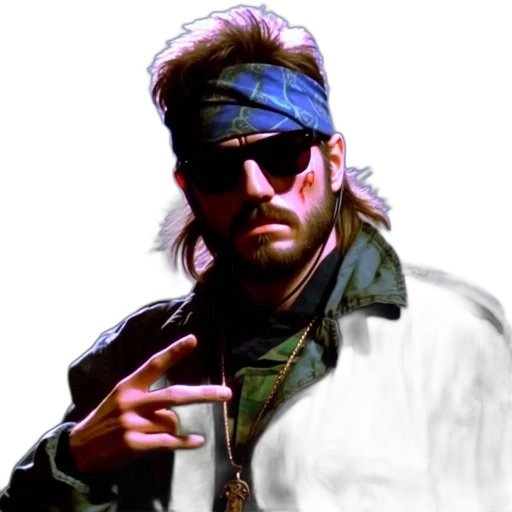 jacket, weapon, cyberpunk, photorealistic transparent PNG cut-out
