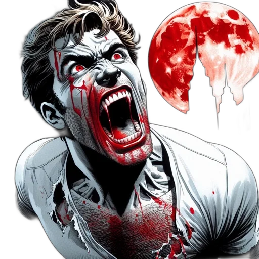 comic book art, concept art, figure, transforming transparent PNG cut-out