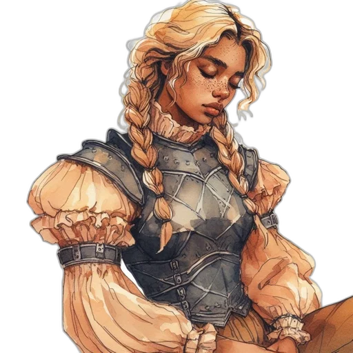 dress, fantasy art, concept art, comic book art transparent PNG cut-out