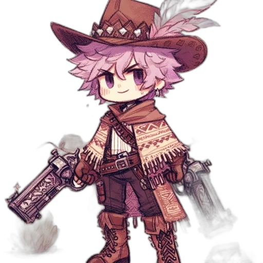 weapon, staff, hat, pixel art transparent PNG cut-out