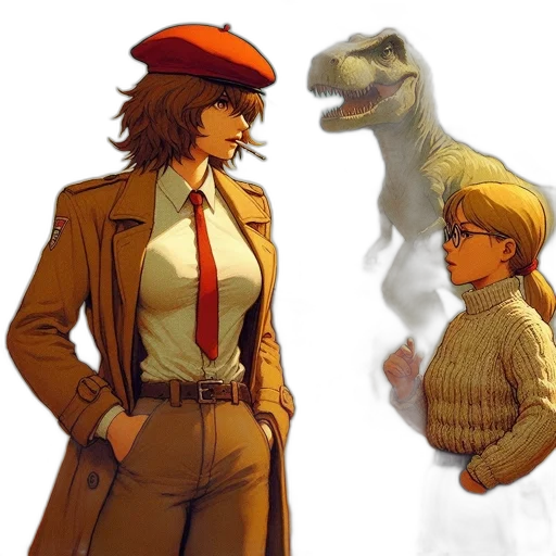 jacket, creature, hat, animal transparent PNG cut-out