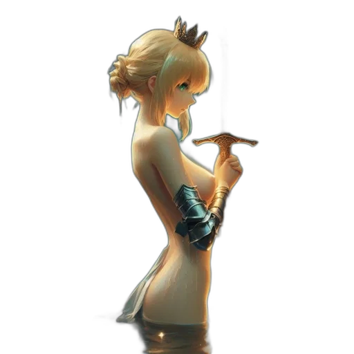 dress, staff, weapon, sword transparent PNG cut-out