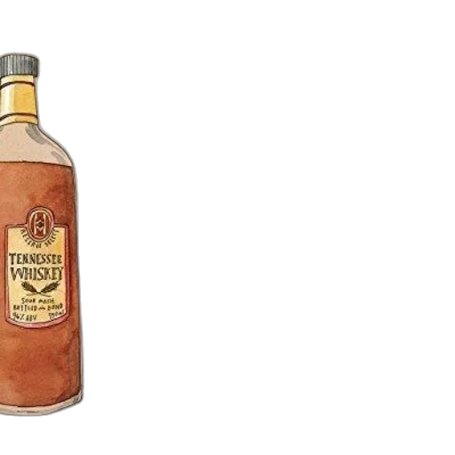 bottle, watercolor, photorealistic, 3d render transparent PNG cut-out