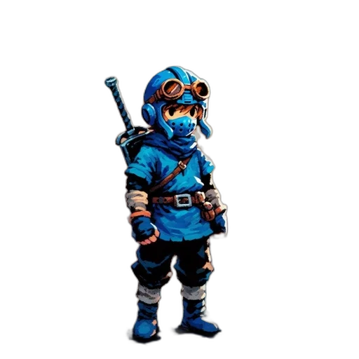 mask, staff, weapon, jacket transparent PNG cut-out