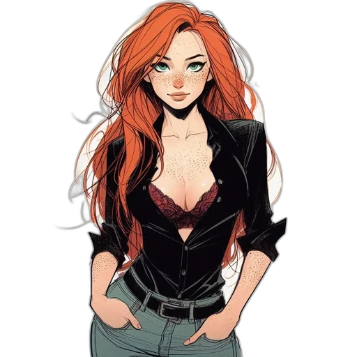 jacket, dress, jewelry, comic book art transparent PNG cut-out
