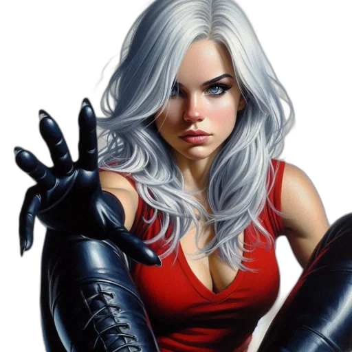 hair, face, comic book art, photorealistic transparent PNG cut-out