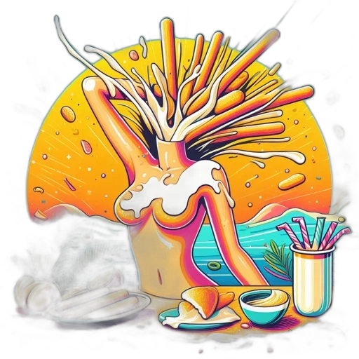dragon, food, hair, creature transparent PNG cut-out