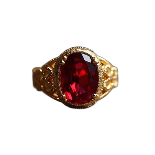 jewelry, crown, red, gold transparent PNG cut-out
