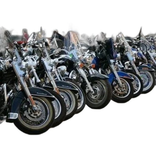 weapon, photorealistic, row, motorcycles transparent PNG cut-out