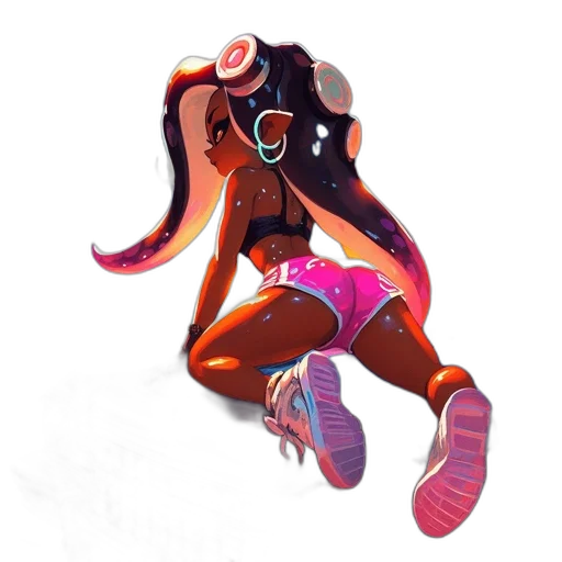 jacket, dress, weapon, hair transparent PNG cut-out