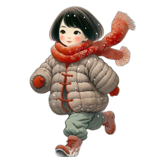 jacket, creature, staff, concept art transparent PNG cut-out