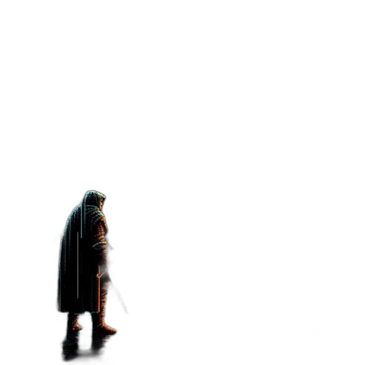 jacket, creature, robot, weapon transparent PNG cut-out