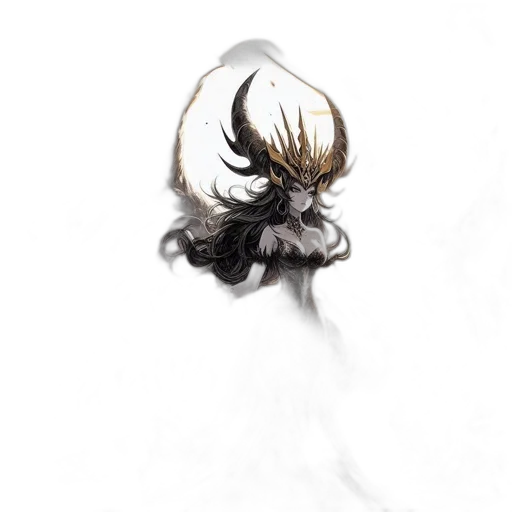 hair, mask, crown, dragon transparent PNG cut-out