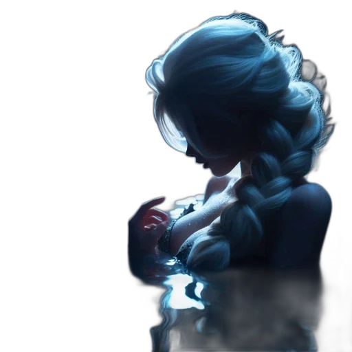 face, dress, crown, creature transparent PNG cut-out