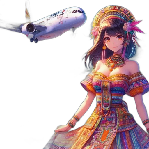 dress, staff, fantasy art, concept art transparent PNG cut-out