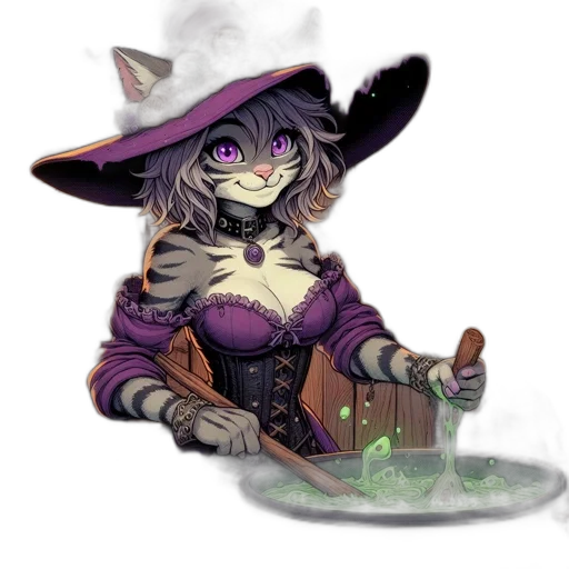 hat, staff, fantasy art, concept art transparent PNG cut-out
