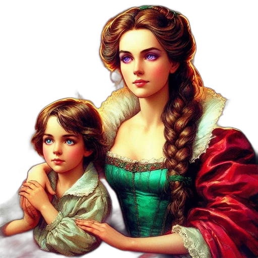 crown, oil painting, photorealistic, fantasy art transparent PNG cut-out