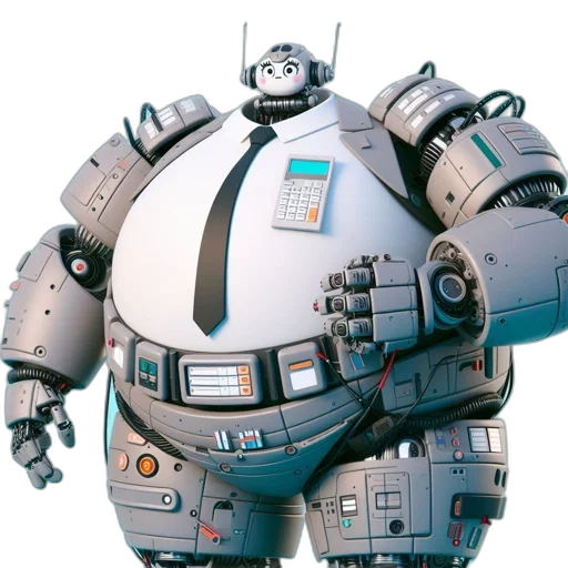 robot, animal, concept art, 3d render transparent PNG cut-out