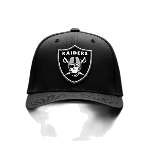 hat, oakland, raiders, black transparent PNG cut-out