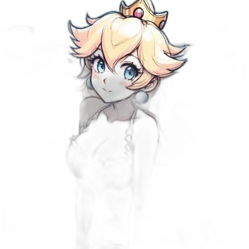 crown, staff, creature, dress transparent PNG cut-out