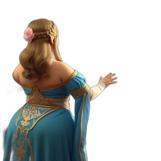 dress, crown, jewelry, hair transparent PNG cut-out
