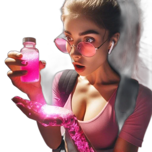 bottle, mask, weapon, robot transparent PNG cut-out