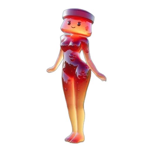 robot, dress, creature, staff transparent PNG cut-out