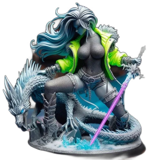 dragon, concept art, fantasy art, 3d render transparent PNG cut-out