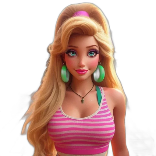 jewelry, dress, 3d render, cartoon transparent PNG cut-out