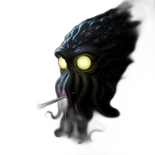 creature, mask, staff, dragon transparent PNG cut-out