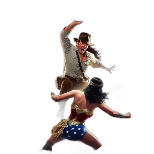 comic book art, concept art, pixel art, fantasy art transparent PNG cut-out