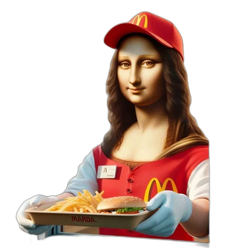 food, robot, face, crown transparent PNG cut-out