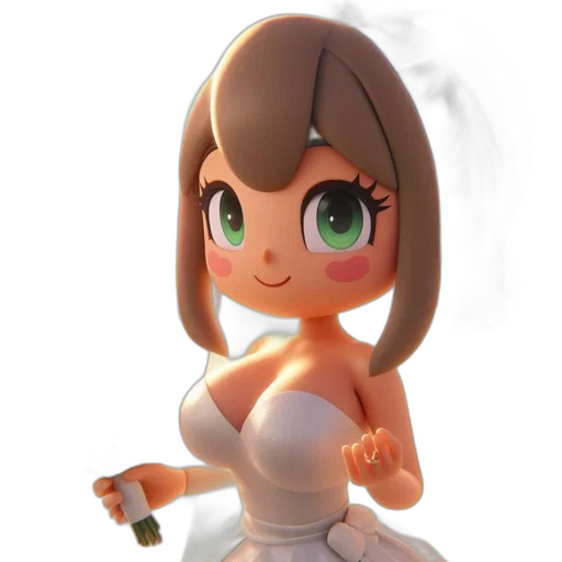 dress, robot, bottle, staff transparent PNG cut-out