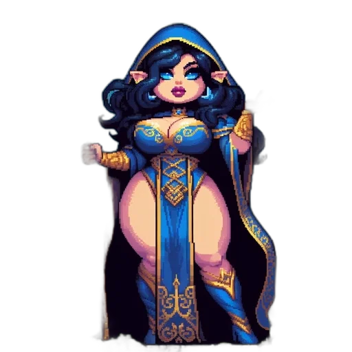 dress, pixel art, fantasy art, concept art transparent PNG cut-out