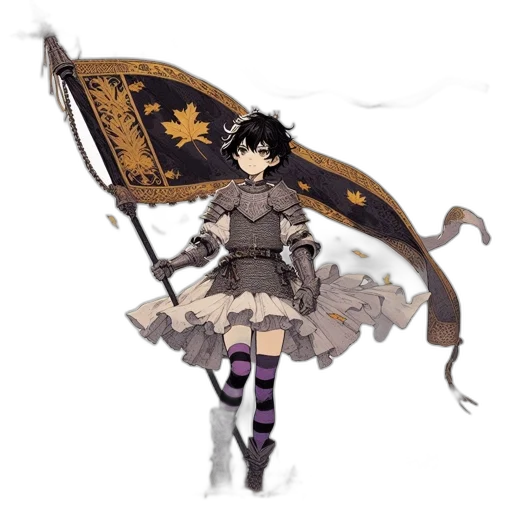 sword, weapon, staff, dress transparent PNG cut-out