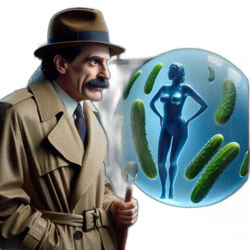 creature, concept art, underwater, detective-like transparent PNG cut-out