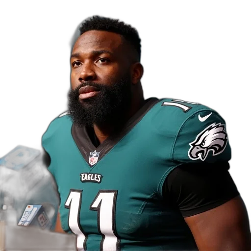 philadelphia, eagles, linebacker, julius transparent PNG cut-out