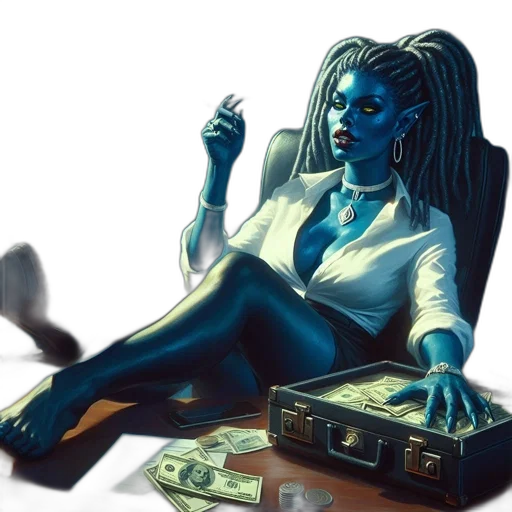 concept art, comic book art, cyberpunk, fantasy art transparent PNG cut-out