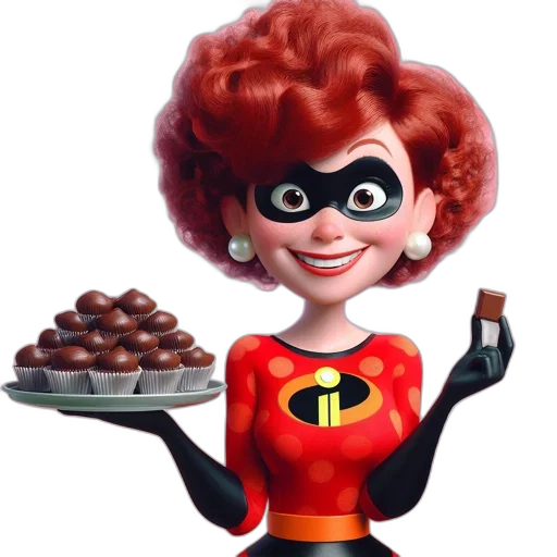 food, animated, female, character transparent PNG cut-out