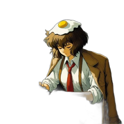 hat, jacket, staff, mask transparent PNG cut-out
