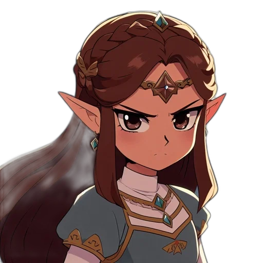 staff, crown, face, hair transparent PNG cut-out