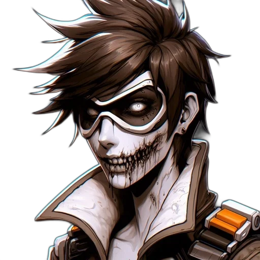 mask, face, comic book art, concept art transparent PNG cut-out
