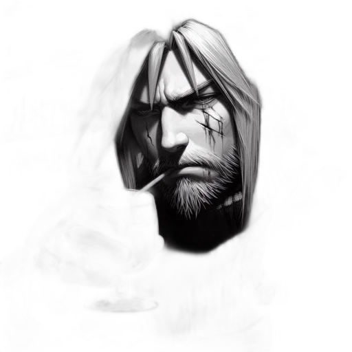 face, mask, sword, creature transparent PNG cut-out