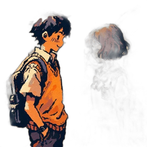 jacket, face, robot, staff transparent PNG cut-out